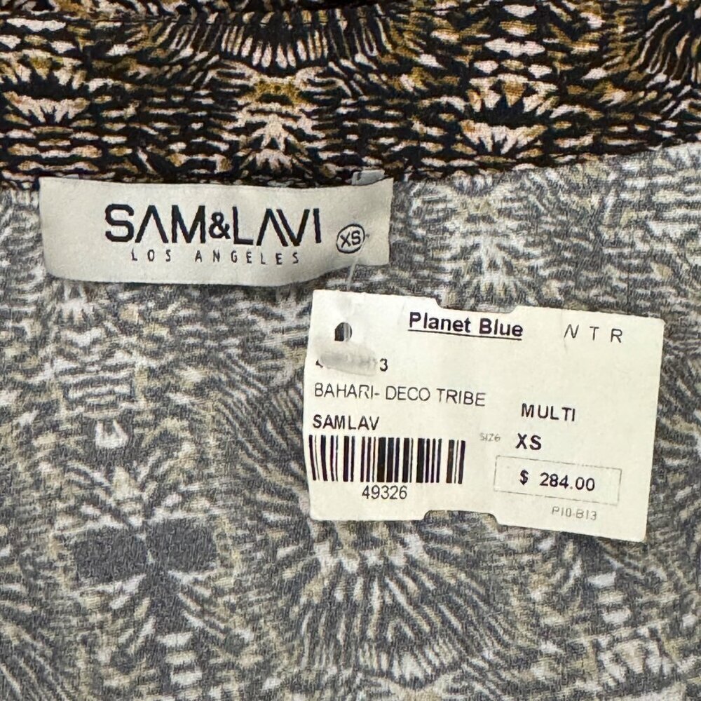 Sam & Lavi NEW Bahari Deco Tribe Printed Jumpsuit Rayon USA Printed Size XS - Picture 8 of 12